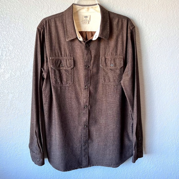 Vans Other - Vans size L long sleeve button up brushed cotton shirt